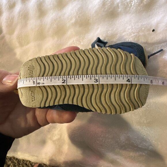 Kangaroos Baby Size 1.5 Shoes Sneakers Blue Laces Vintage Pocket Tennis Shoes - Picture 16 of 16